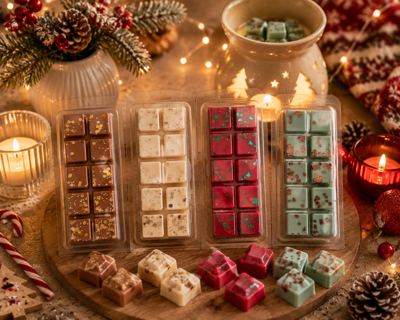 Mystery Christmas Wax Melt Bar Bundle | Strong Scented Soy Wax Melts UK
