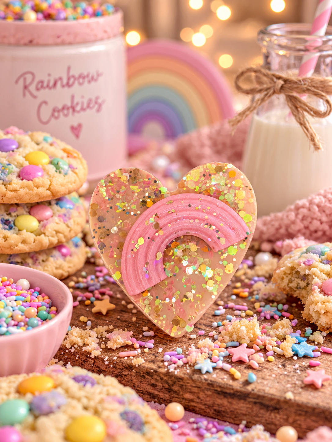 Rainbow Cookie Wax Melt Shape | Strong Scented Soy Wax Melts UK