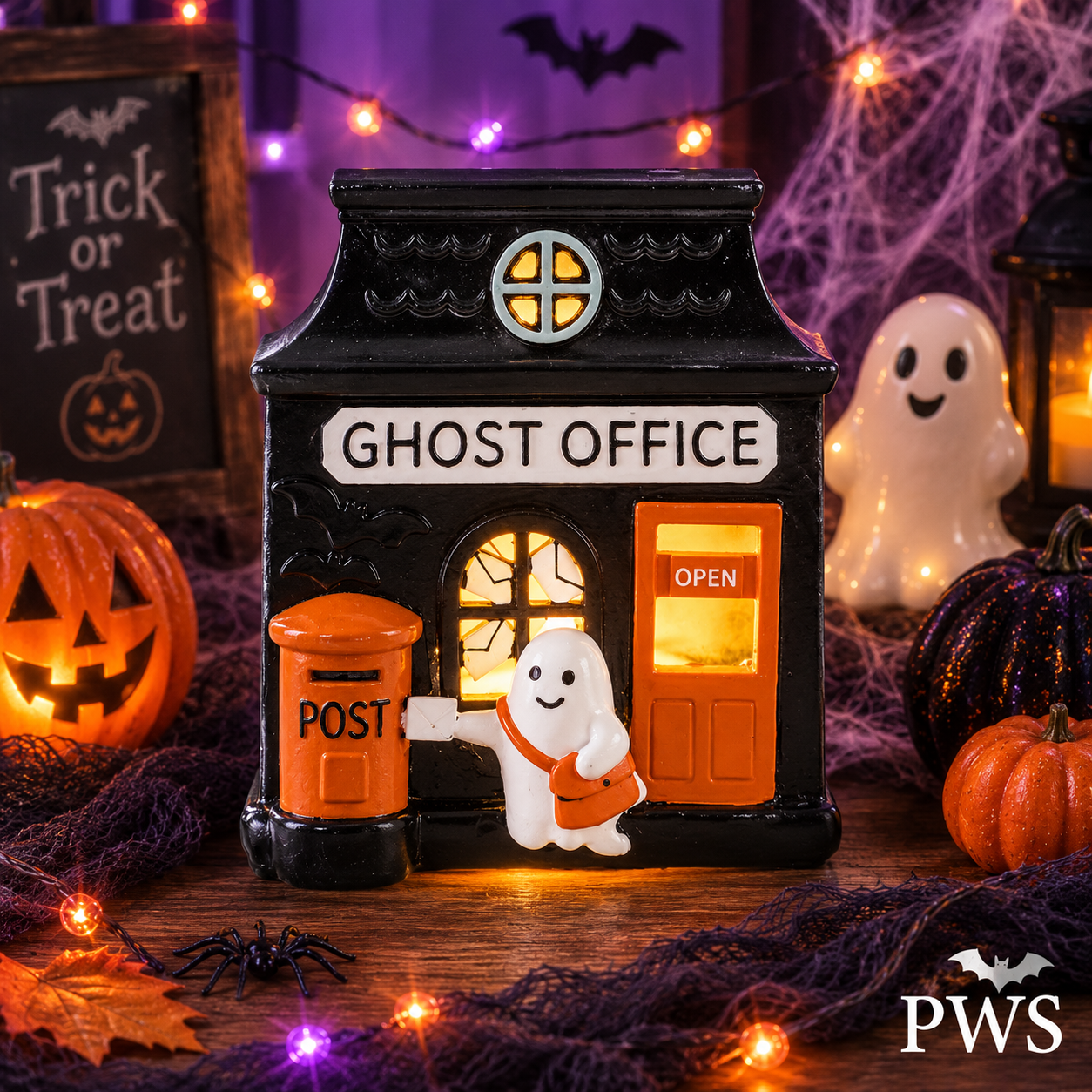 Ghost Office LED Light Up Halloween Decoration