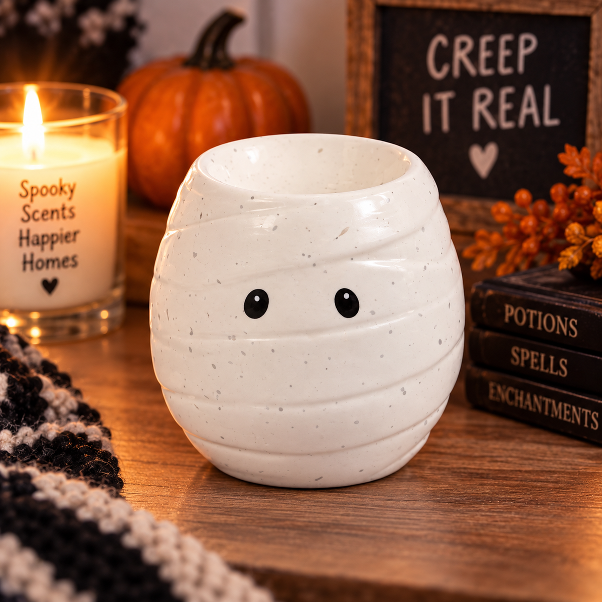 Mummy Shaped Oil Burner and Wax Warmer