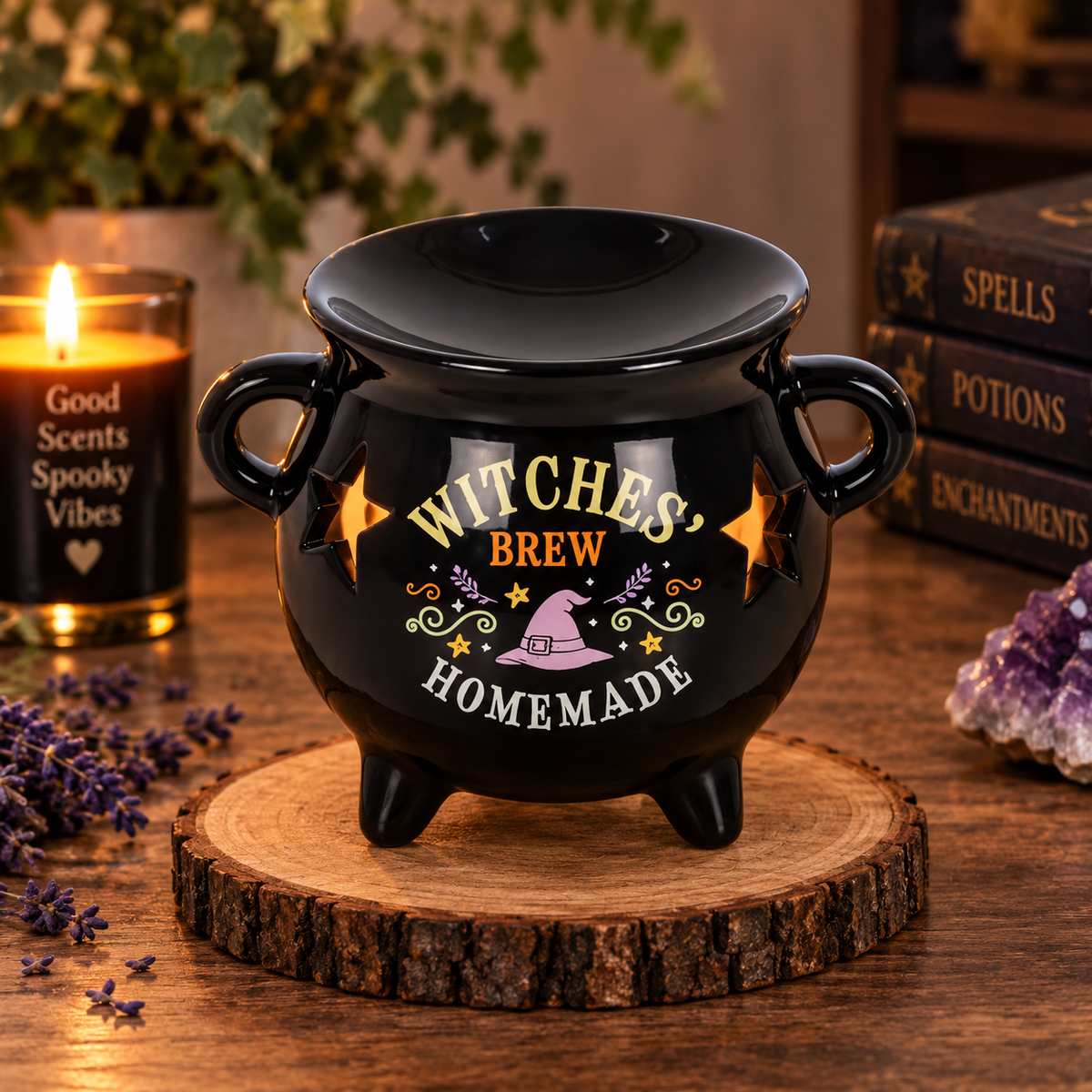 Witches Brew Cauldron Oil Burner and Wax Warmer