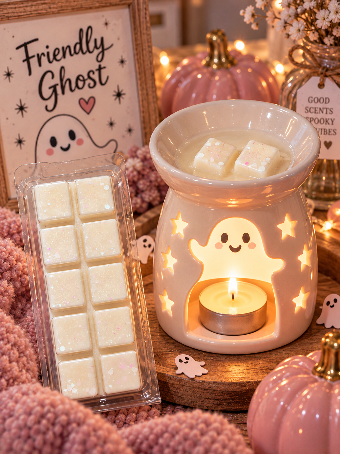 Friendly Ghost Wax Melt Bar | Strong Scented Soy Wax Melts UK