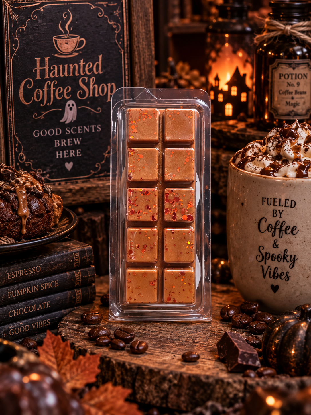 Haunted Coffee Shop Wax Melt Bar | Strong Scented Soy Wax Melts UK