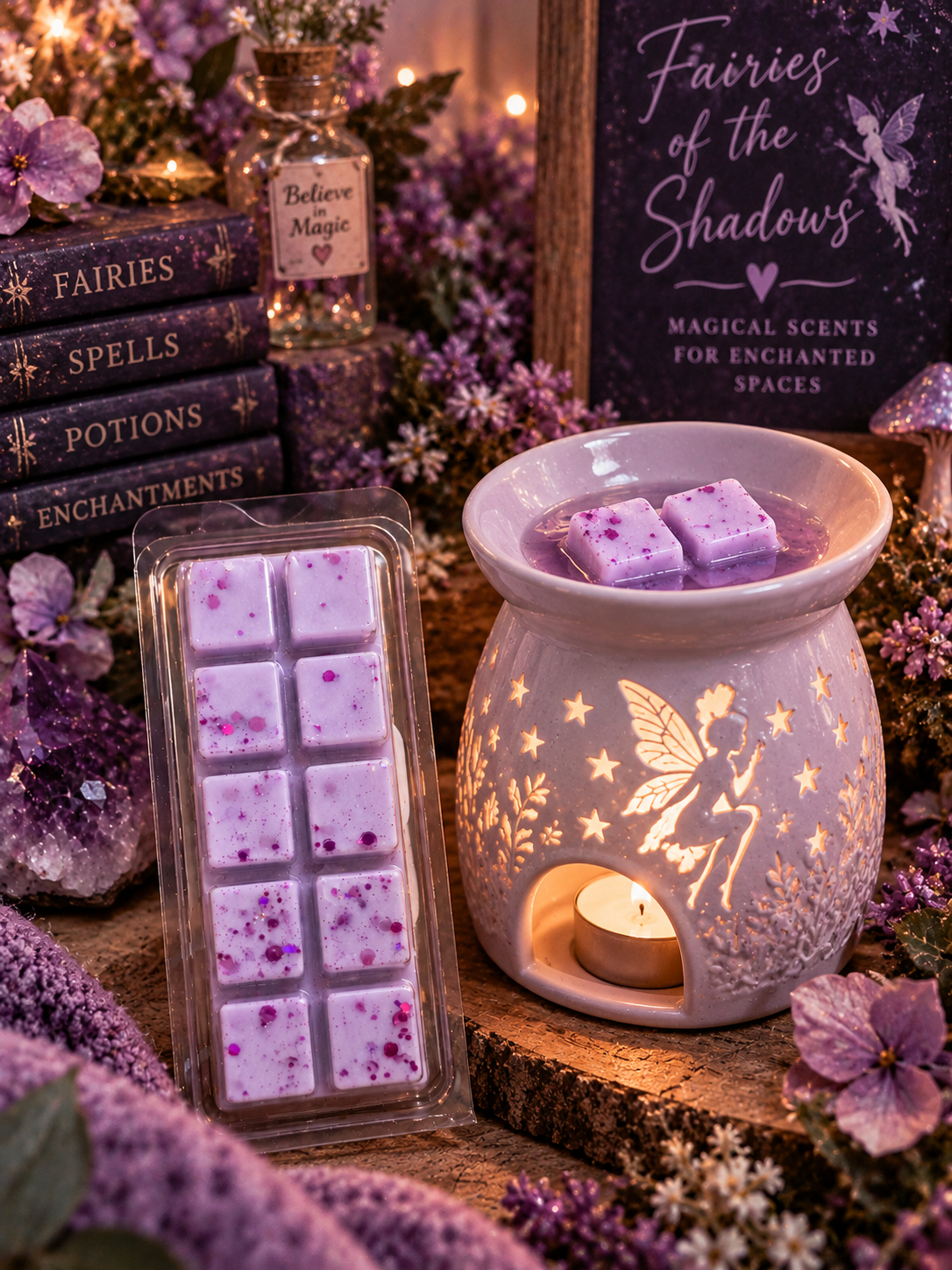 Fairies of the Shadows Wax Melt Bar | Strong Scented Soy Wax Melts UK