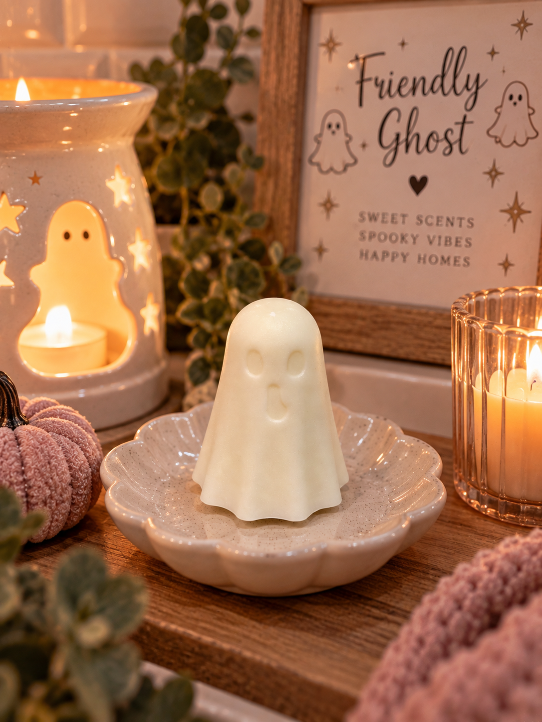 Friendly Ghost Wax Melt Shape | Strong Scented Soy Wax Melts UK