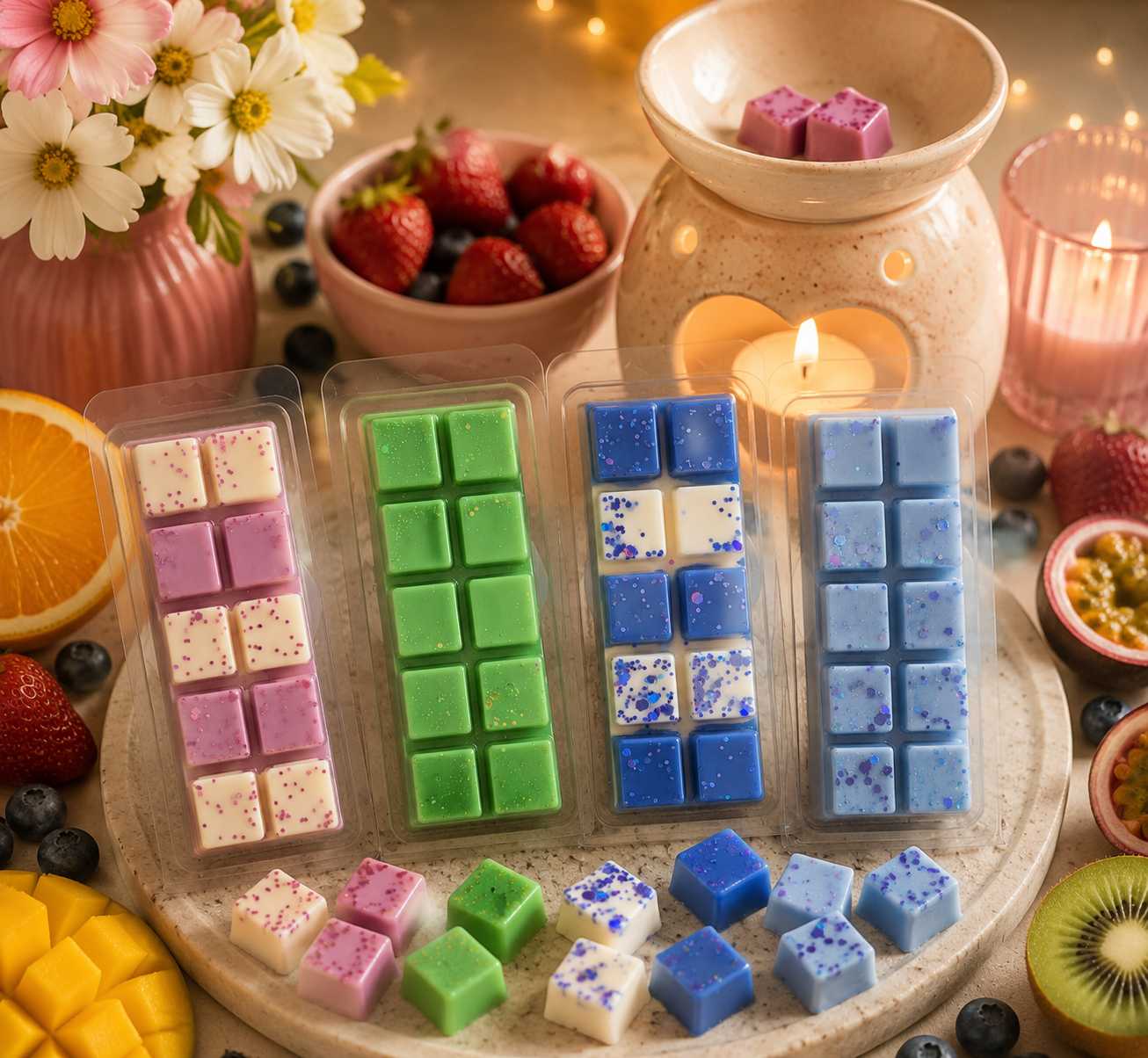 Mystery Fruity Wax Melt Bar Bundle | Strong Scented Soy Wax Melts UK