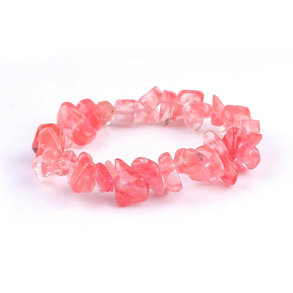 Crystal Stone Chunky Bracelet - Watermelon